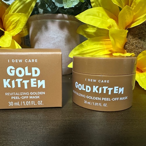 I Dew Care Gold Kitten Revitalizing Golden Peel-Off Mask - NEW - Picture 4 of 10